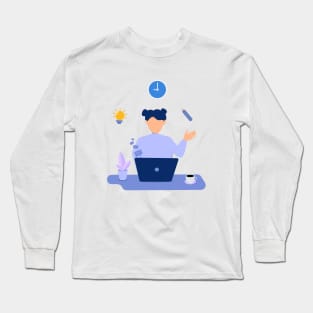 school woman Long Sleeve T-Shirt